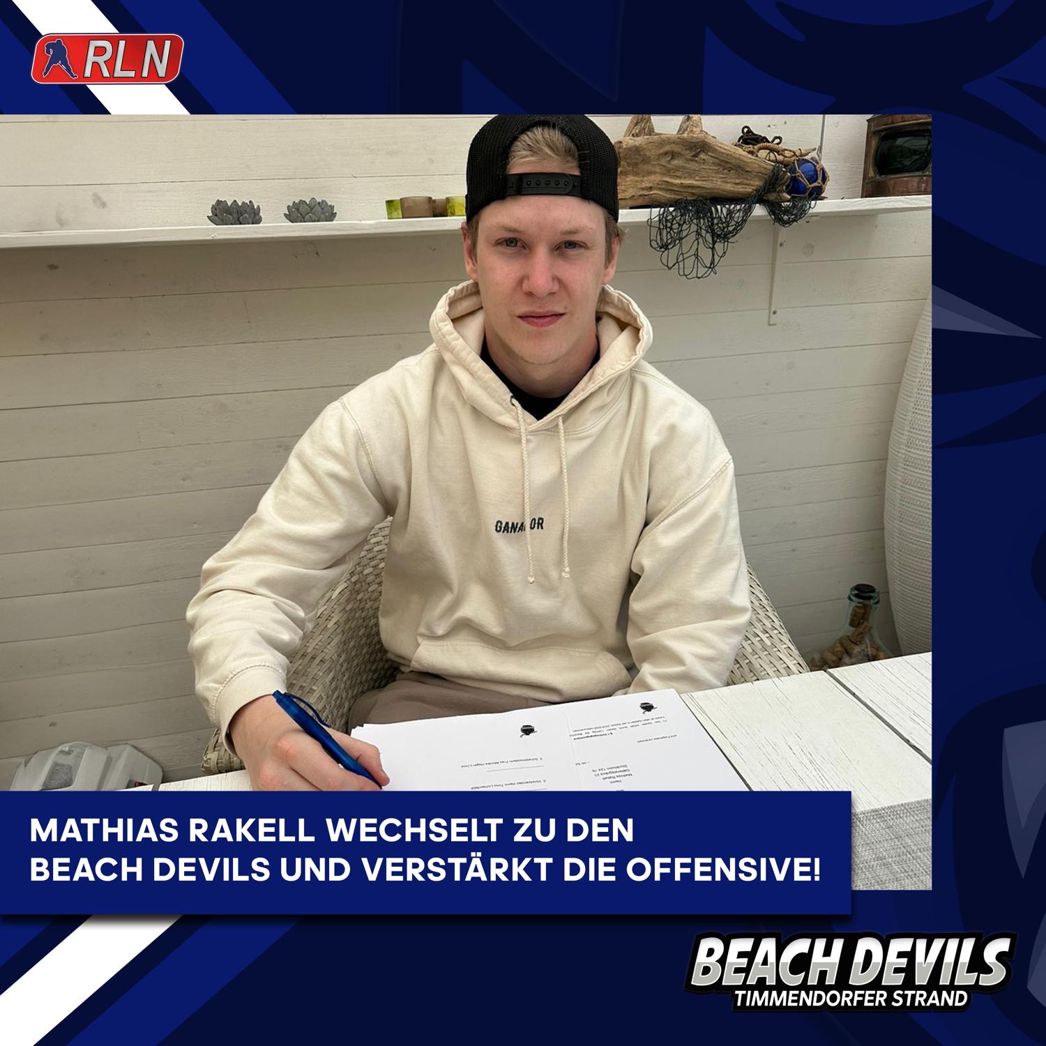 Mathias Rakell ist der erste Neuzugang bei den Beach Devils