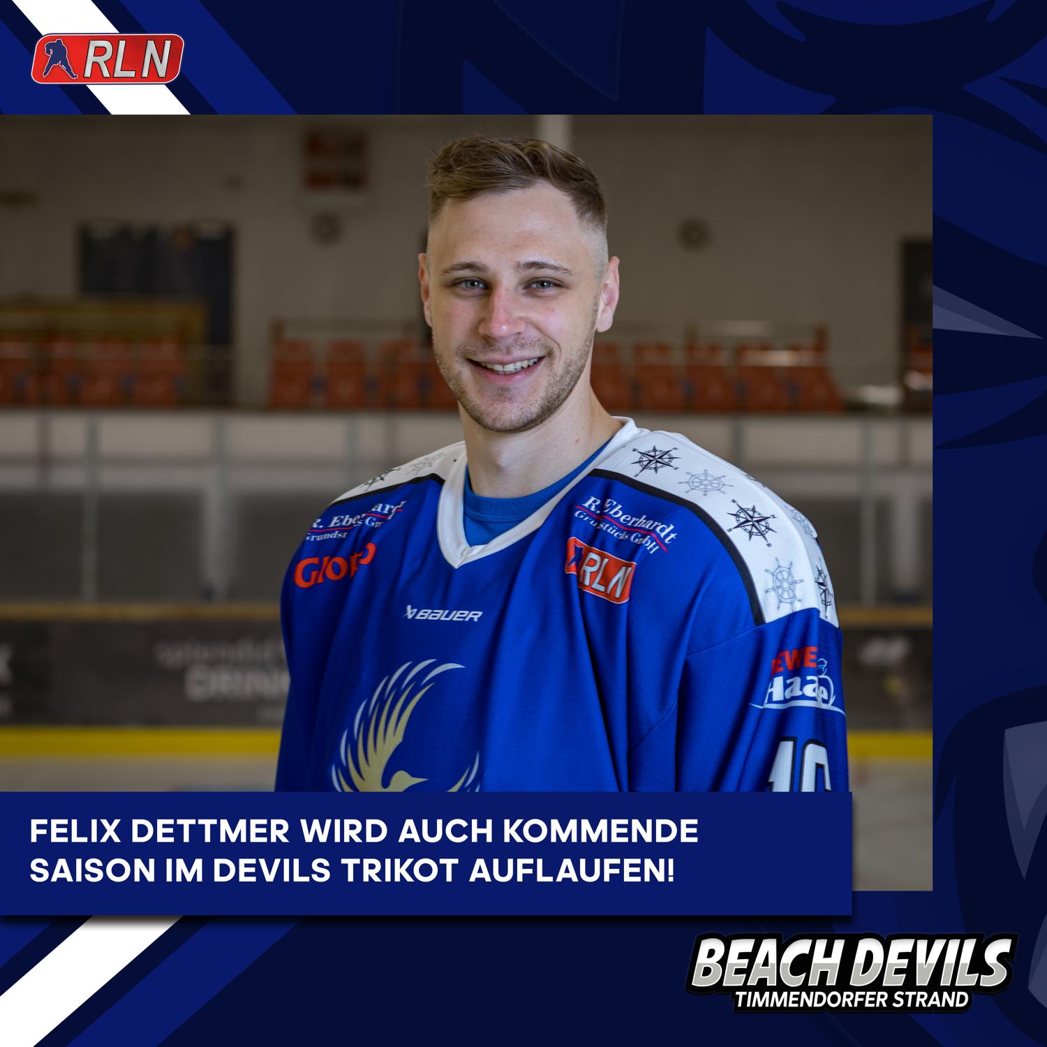 Felix Dettmer geht in seine vierte Saison bei den Devils!