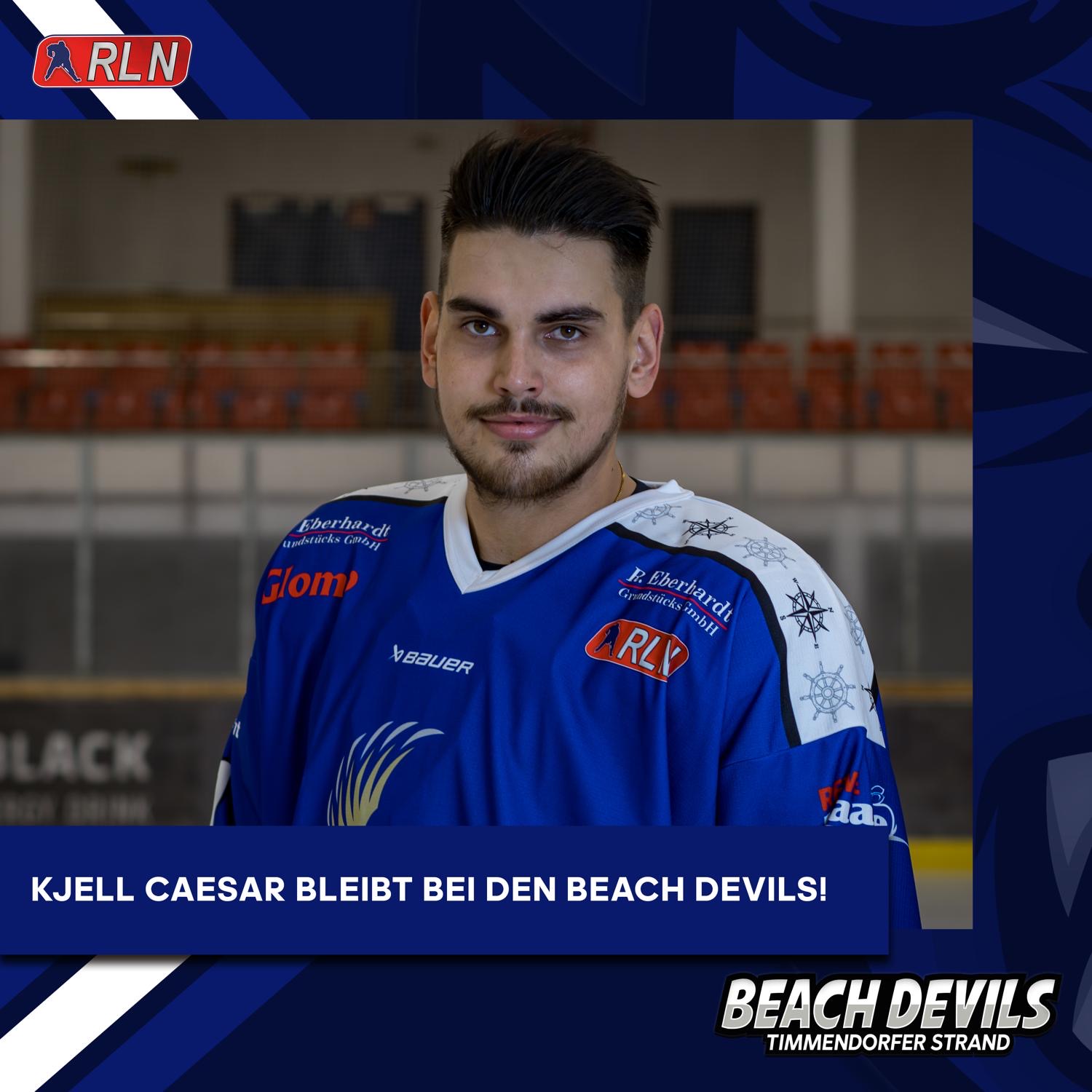 Kjell Caesar wird auch in der nächsten Saison das Trikot der Beach Devils überstreifen.