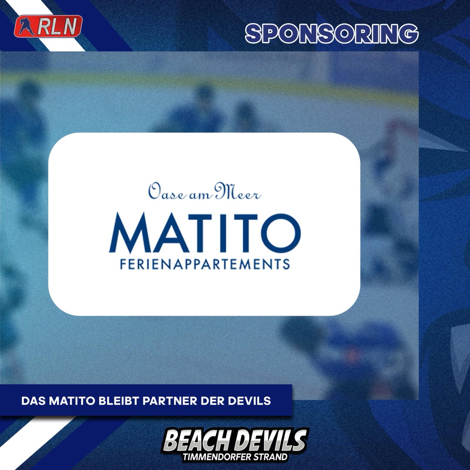 Matito Ferienappartements bleibt Sponsor der Beach Devils