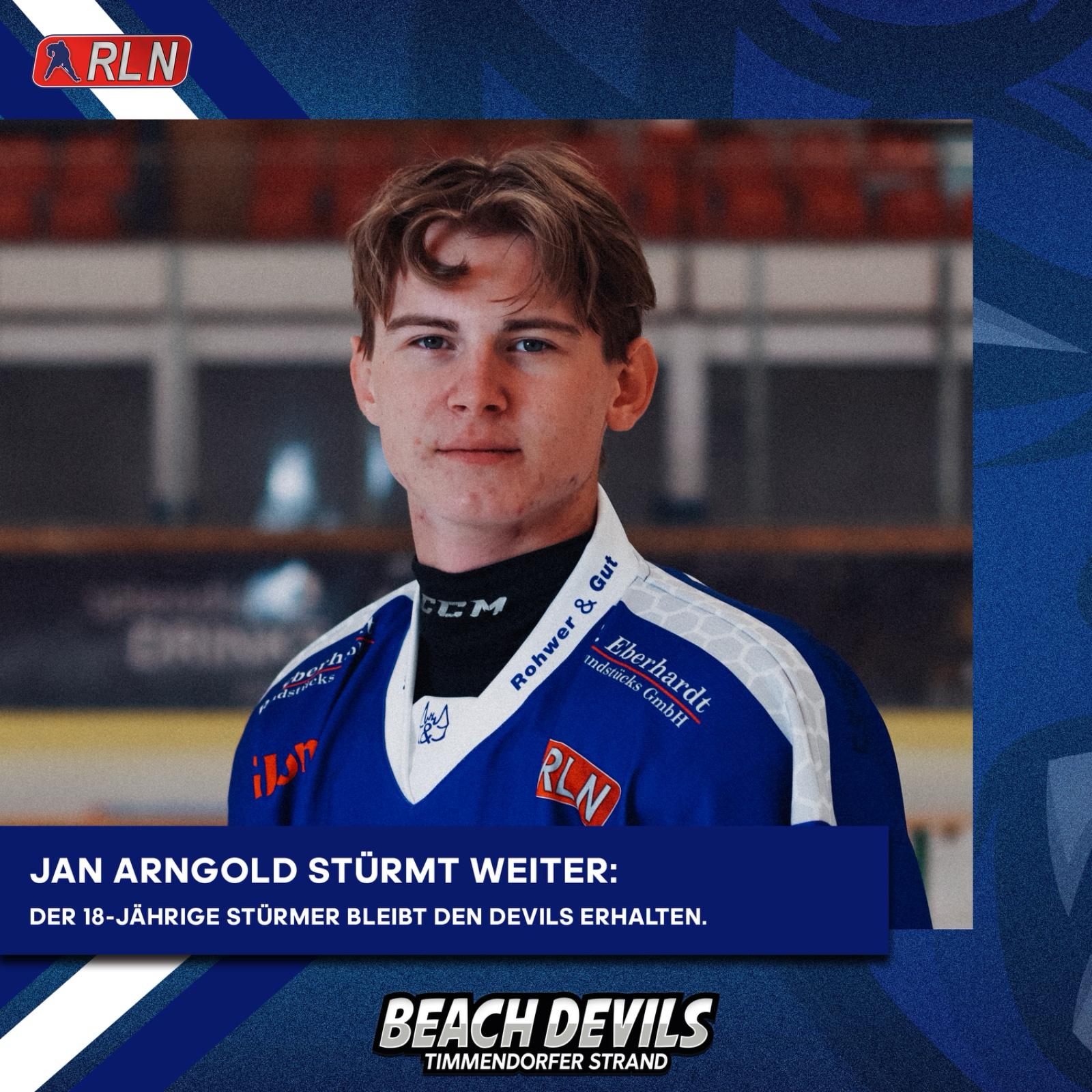 Stürmer Jan Arngold bleibt den Beach Devils erhalten!