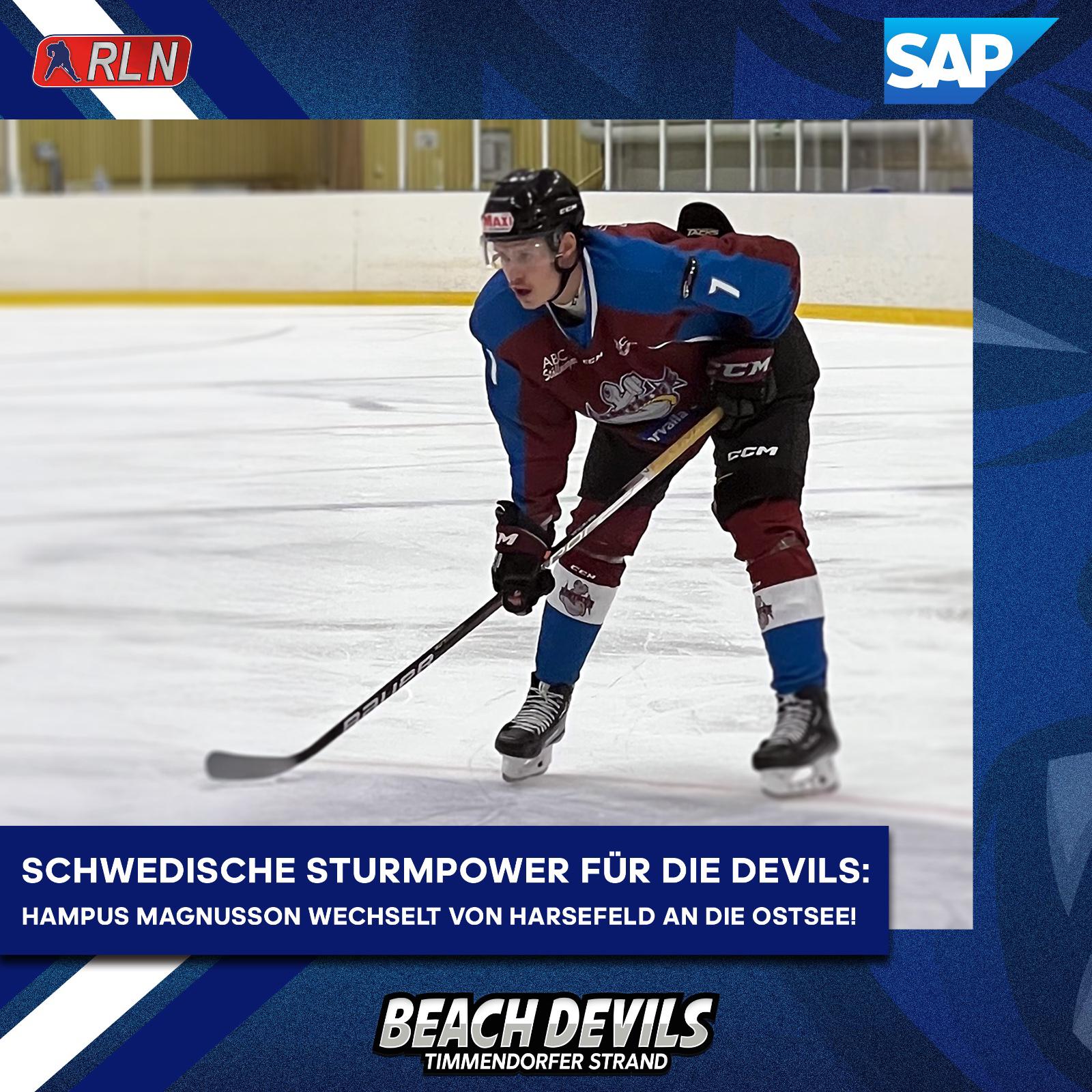 Stürmer Hampus Magnusson wechselt zu den Beach Devils!