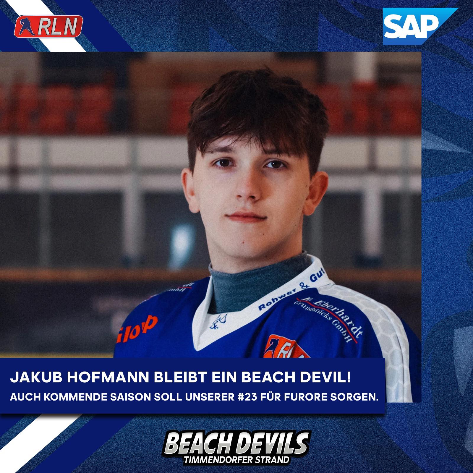 Jakub Hofmann stürmt auch weiterhin für die Devils!