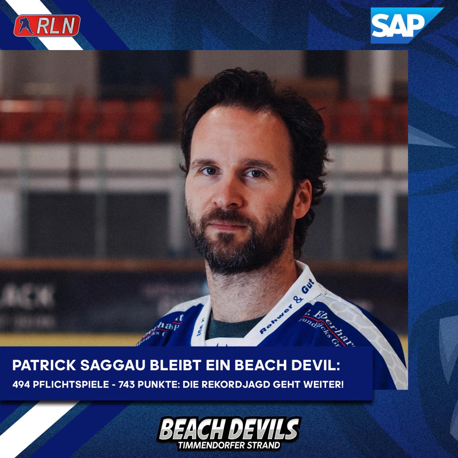 Patrick Saggau stürmt auch kommende Saison für unsere Beach Devils!
