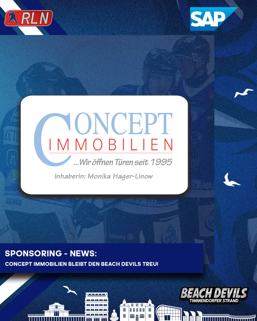 Concept Immobilien bleibt den Beach Devils als Sponsor treu!