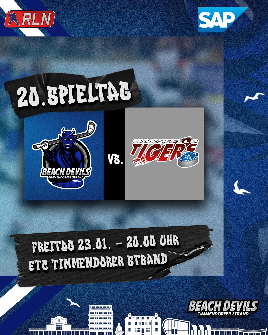 Beach Devils empfangen am heutigen Abend die Harsefeld Tigers!
