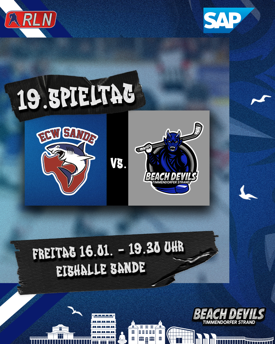 Beach Devils reisen zum Auswärtsspiel bei dem ECW Sande!