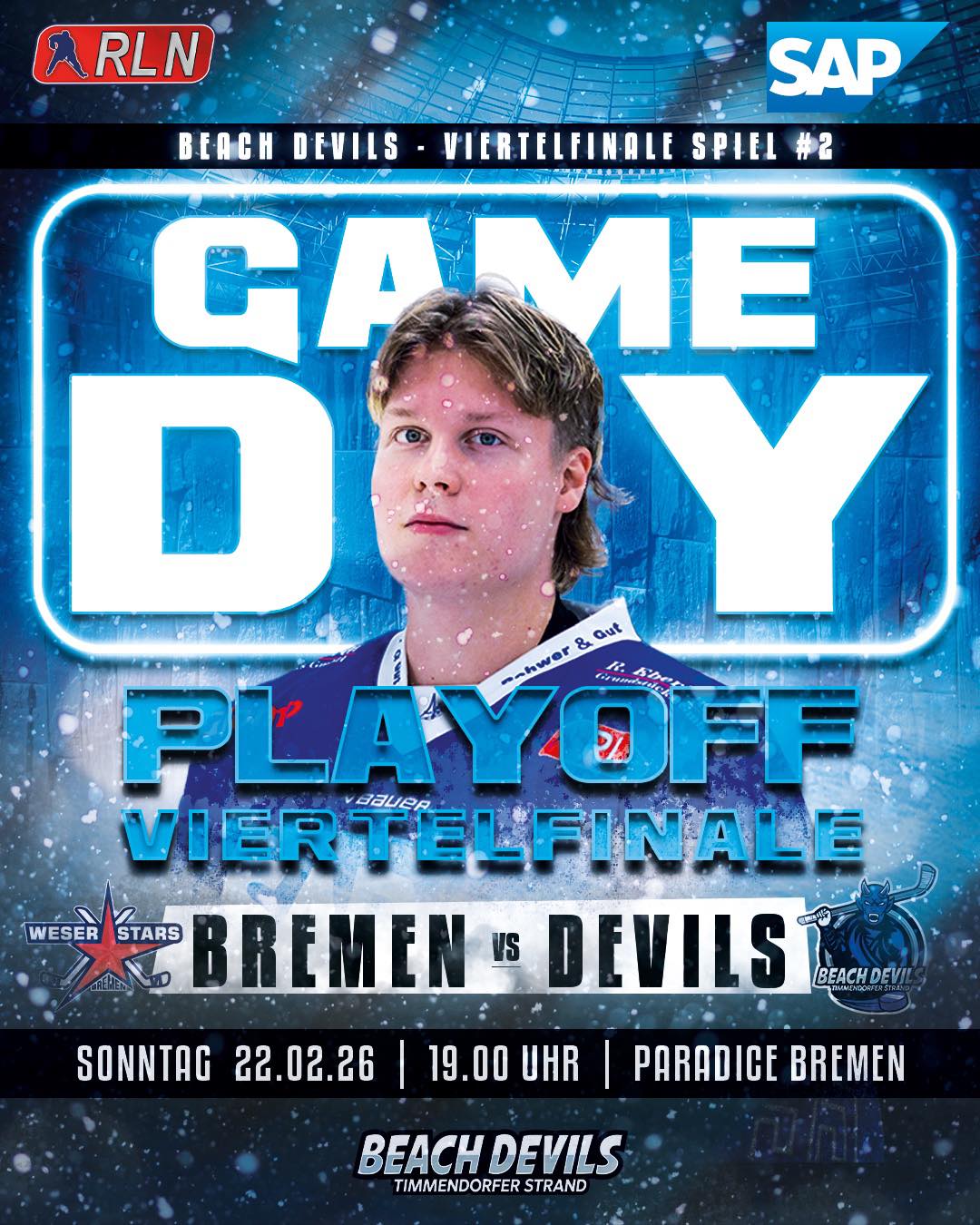 Beach Devils gastieren am Sonntag zum zweiten Viertelfinale in Bremen.