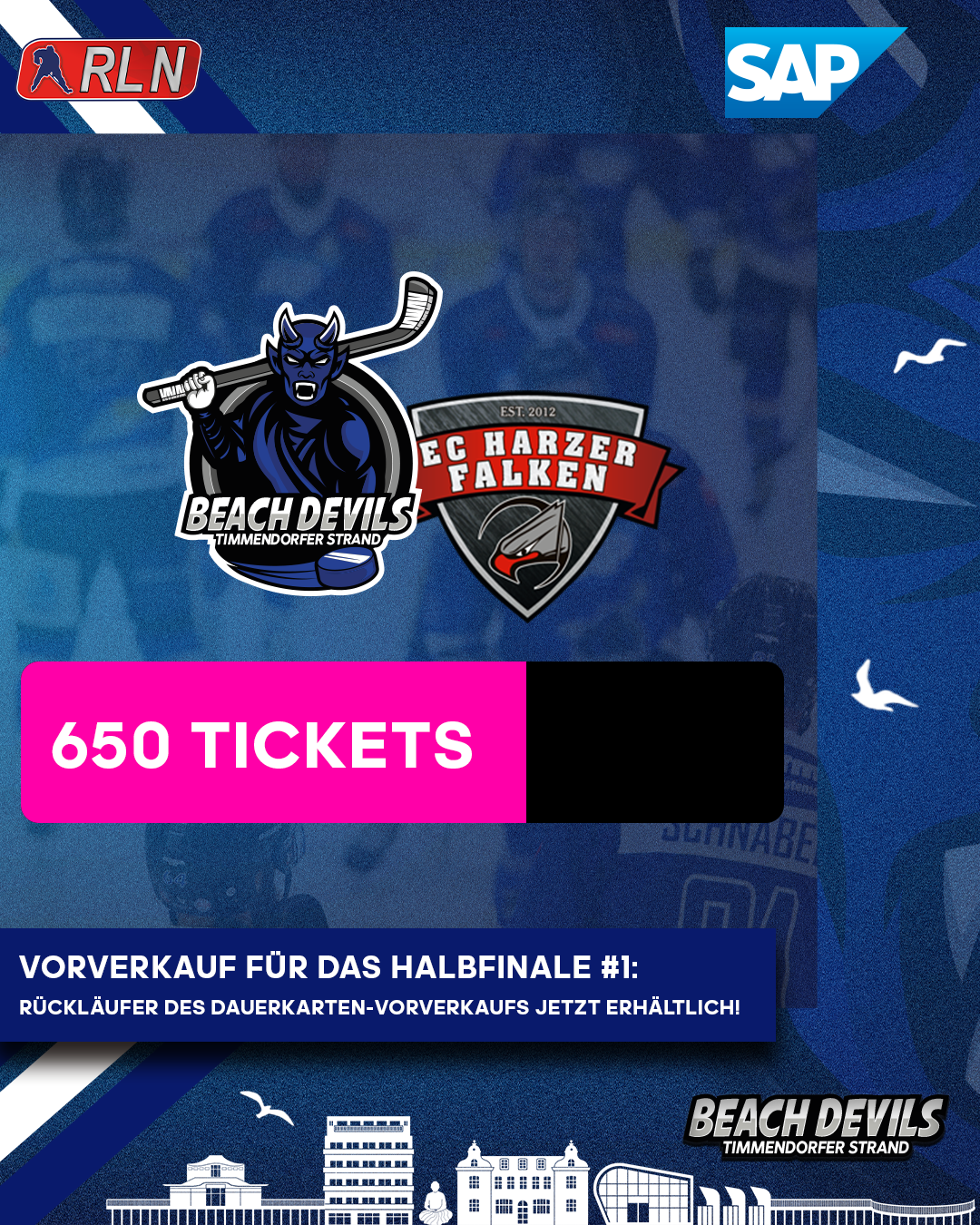 Ticketing Update für das erste Halbfinal-Spiel gegen Braunlage.