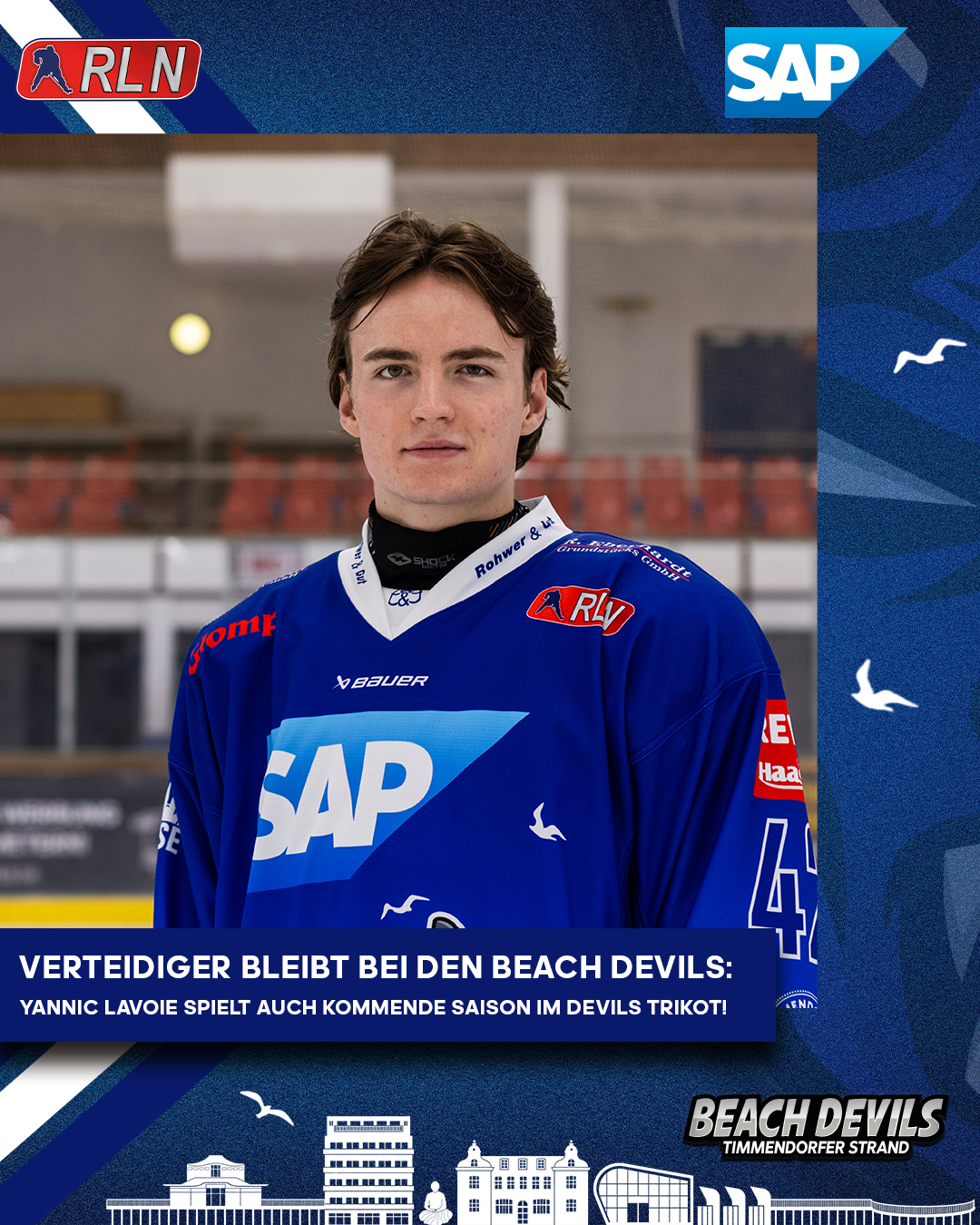 Yannic Lavoie wird auch in der kommenden Saison das Trikot der Beach Devils tragen.