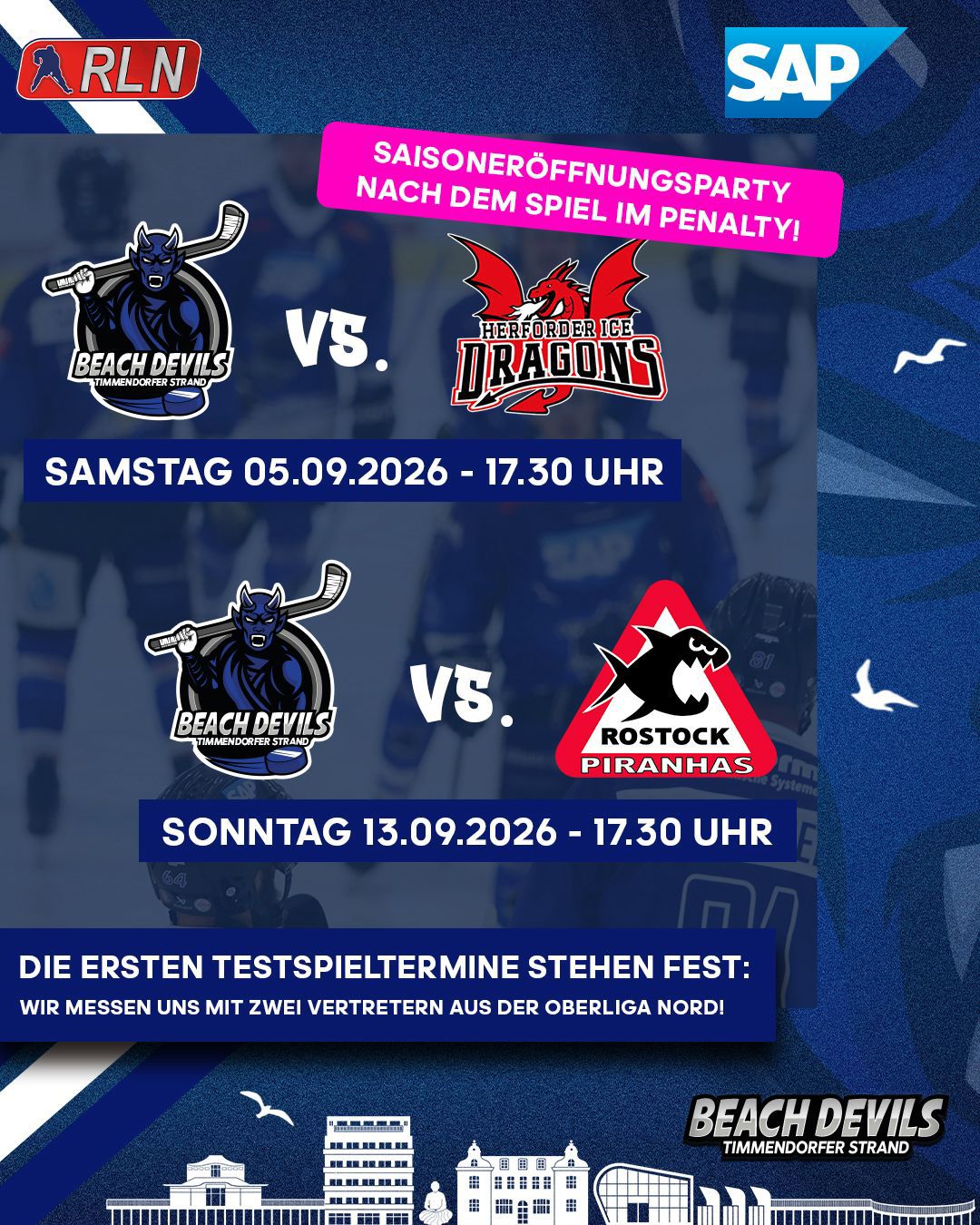 Die ersten Testspiele stehen fest. Noch 113 Tage bis zur neuen Eiszeit!