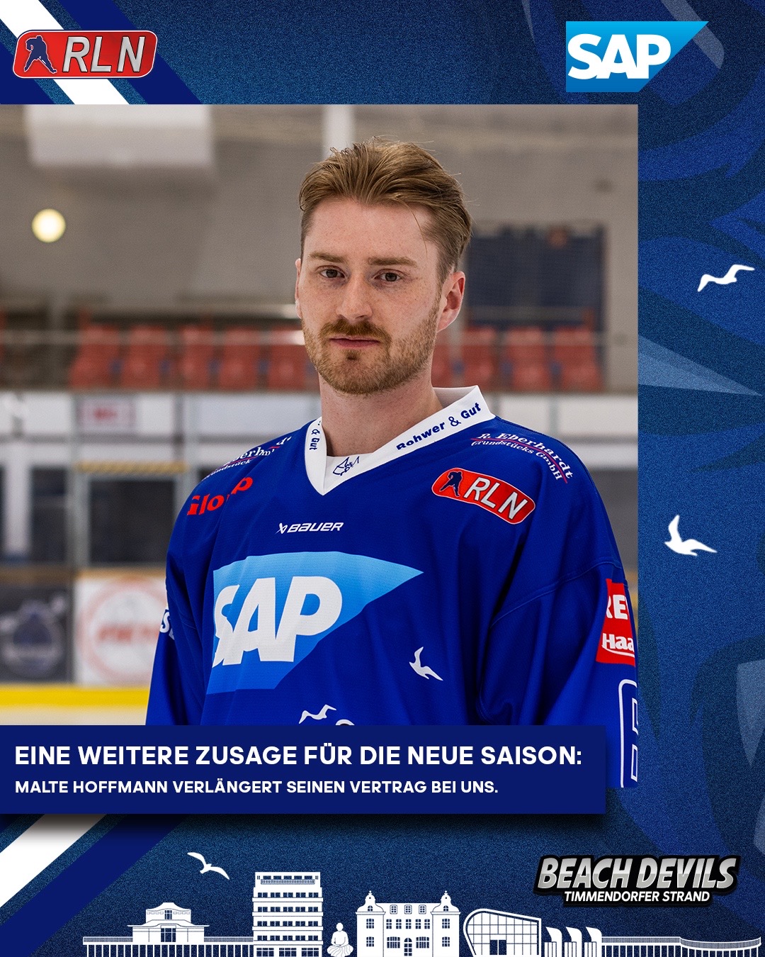 Malte Hoffmann bleibt der Defensive der Beach Devils erhalten!
