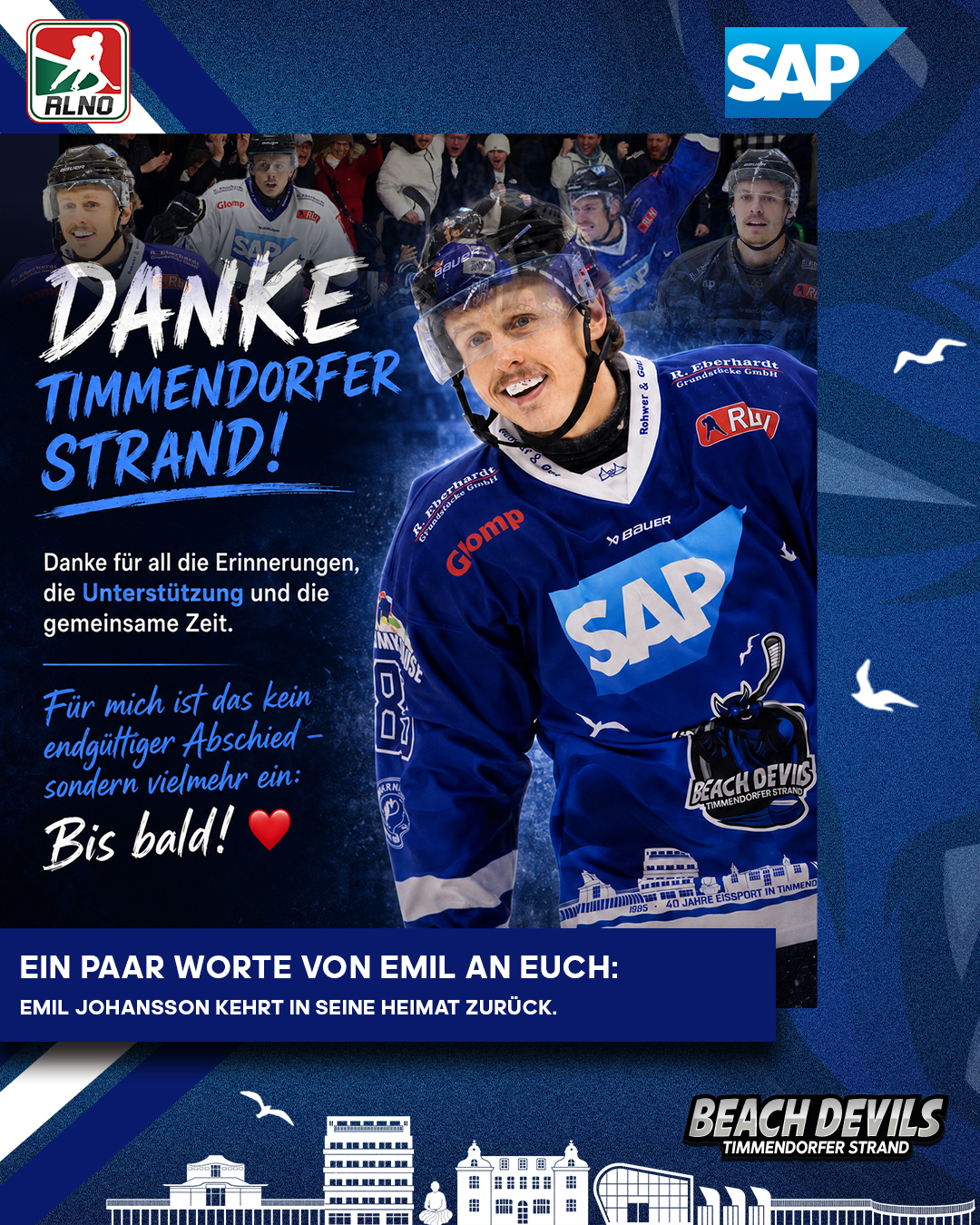 Ein paar Worte von Emil Johansson an euch, zu seinem Abschied.