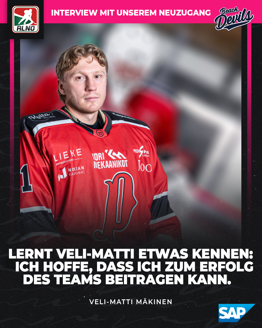 Interview: lernt unseren Neuzugang Veli-Matti Mäkinen etwas näher kennen.