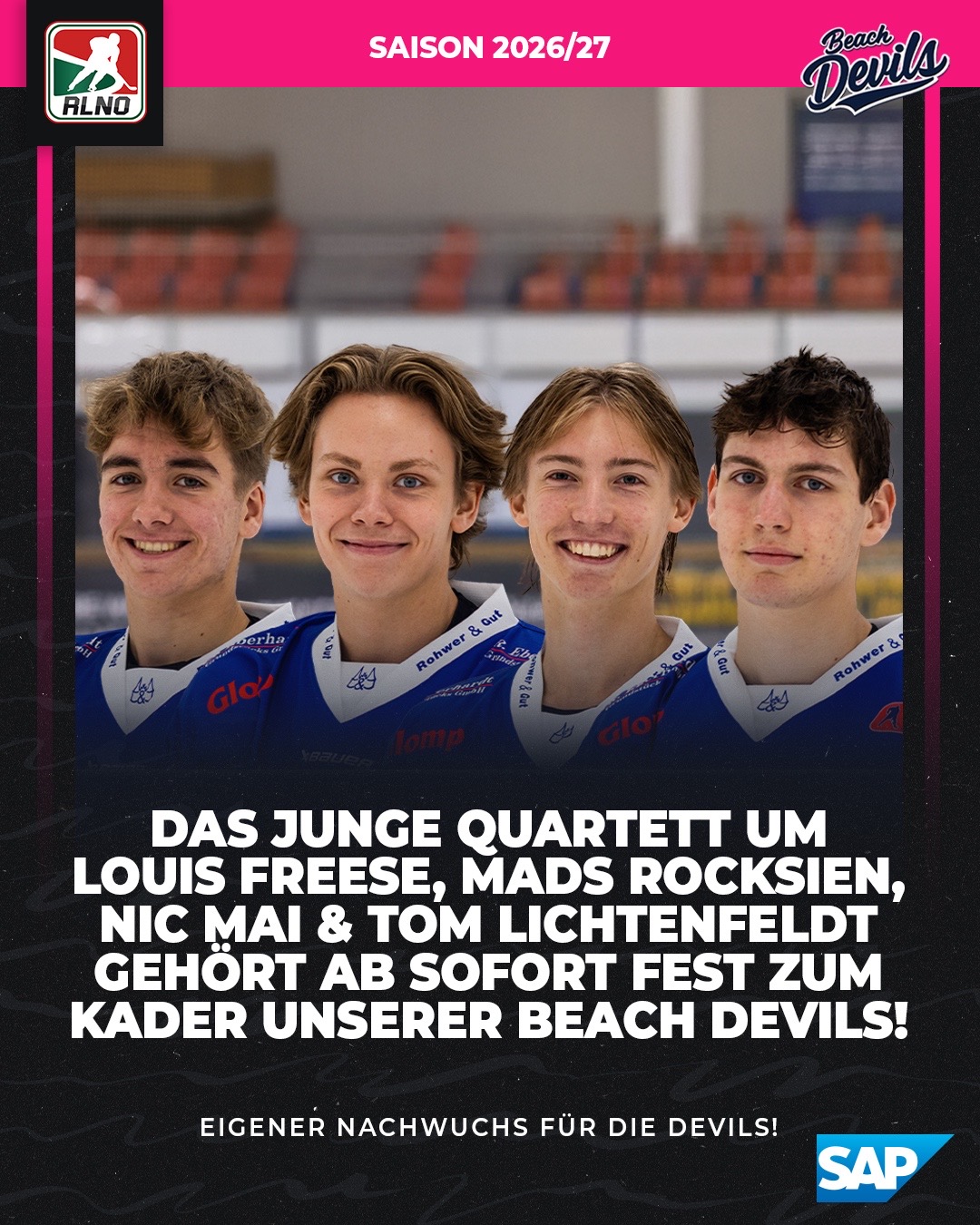 Vier Eigengewächsen rücken fest in den Regionalliga-Kader auf!