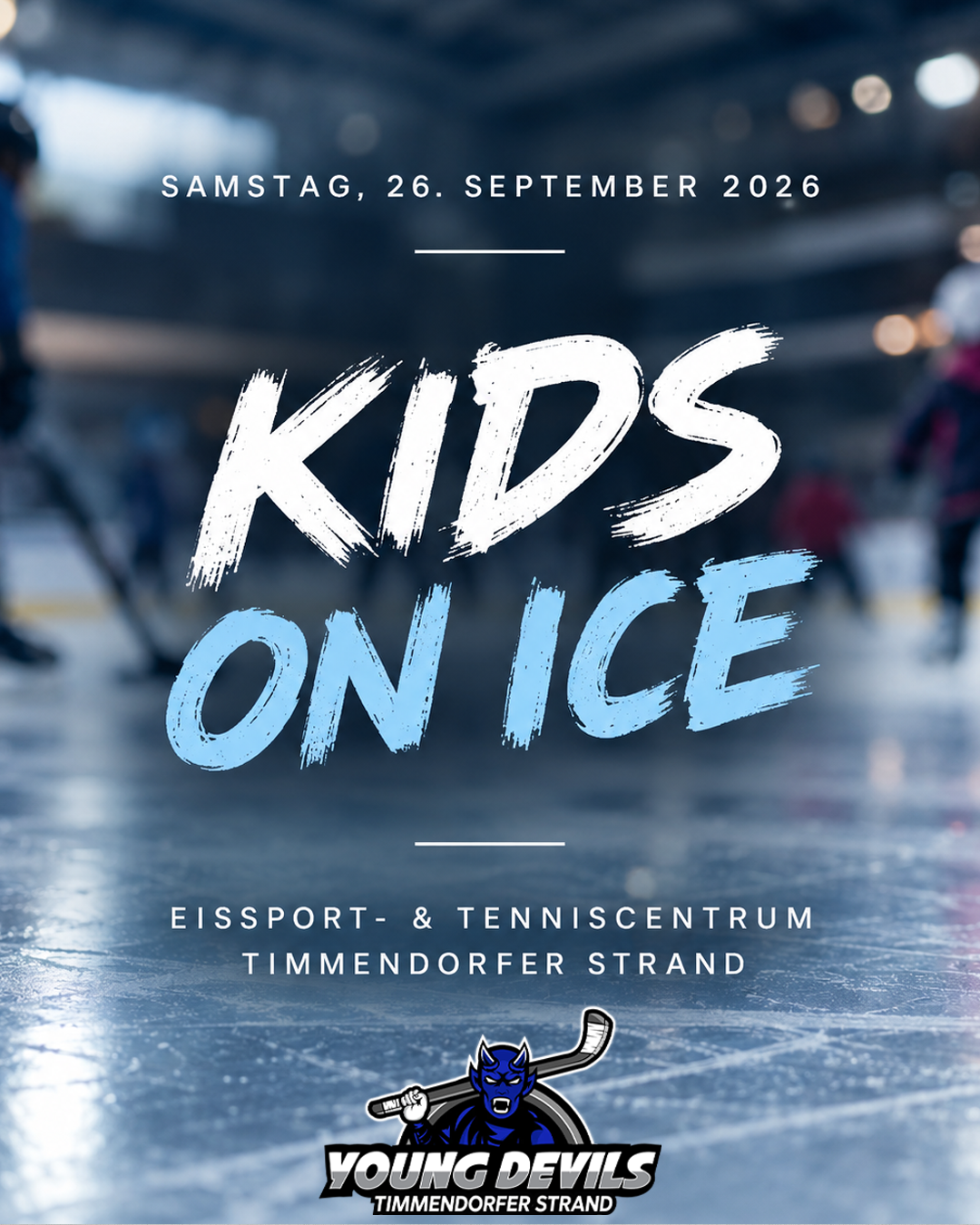 Kids on Ice: Young Devils laden am Samstag aufs Eis ein. Die Teilnahme ist kostenlos!