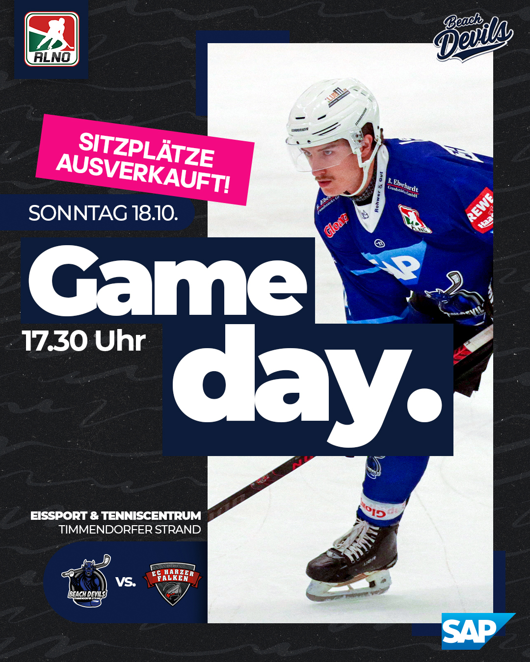 Sitzplätze für das Spiel am heutigen Abend ausverkauft!