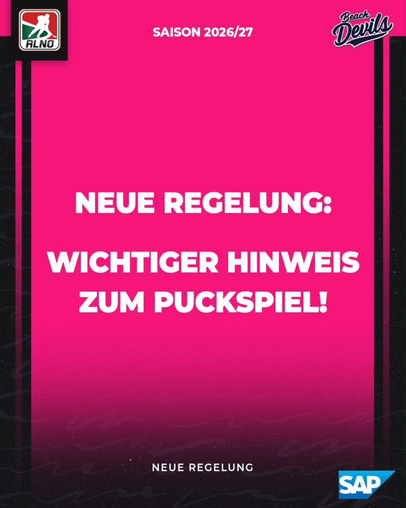 Wichtiger Hinweis zu unserem Puckspiel – neue Regelung gilt ab sofort.